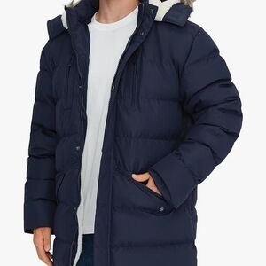 Men's Classic Navy Puffer Coat